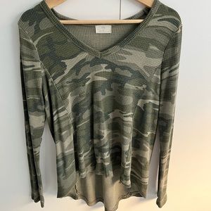 Anthropologie camo top